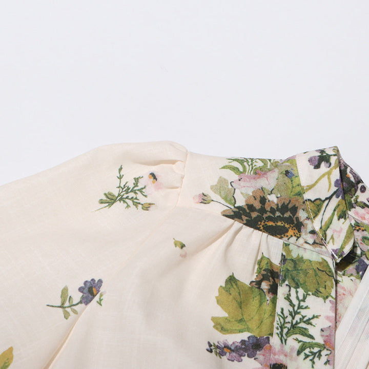 Nicole™ | Lantern Sleeve Floral Dress