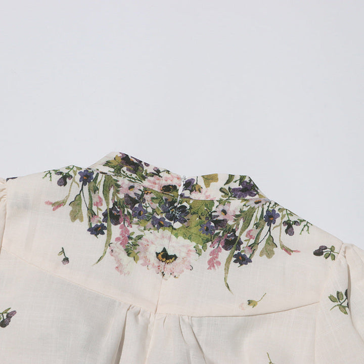 Nicole™ | Lantern Sleeve Floral Dress