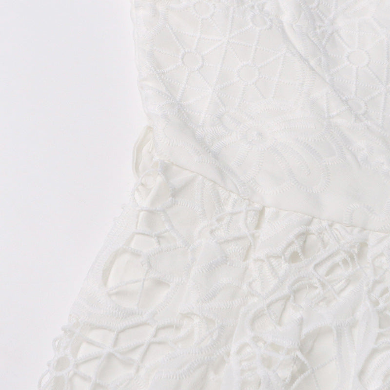 Nerissa™ | Embroidered Lace Midi Dress