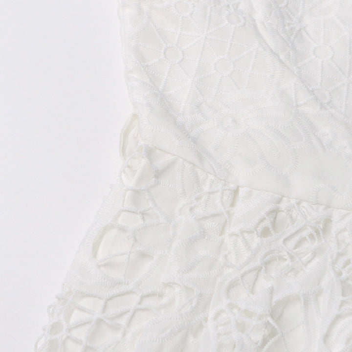 Nerissa™ | Embroidered Lace Midi Dress