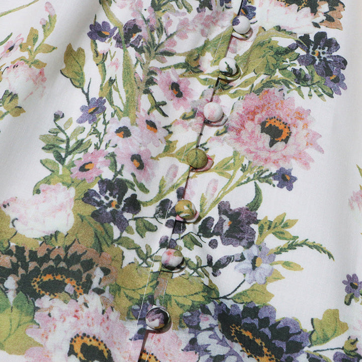 Nicole™ | Lantern Sleeve Floral Dress