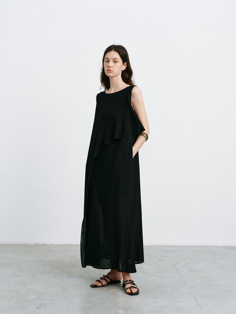 Cassia™ | Temperament Sleeveless Long Dress