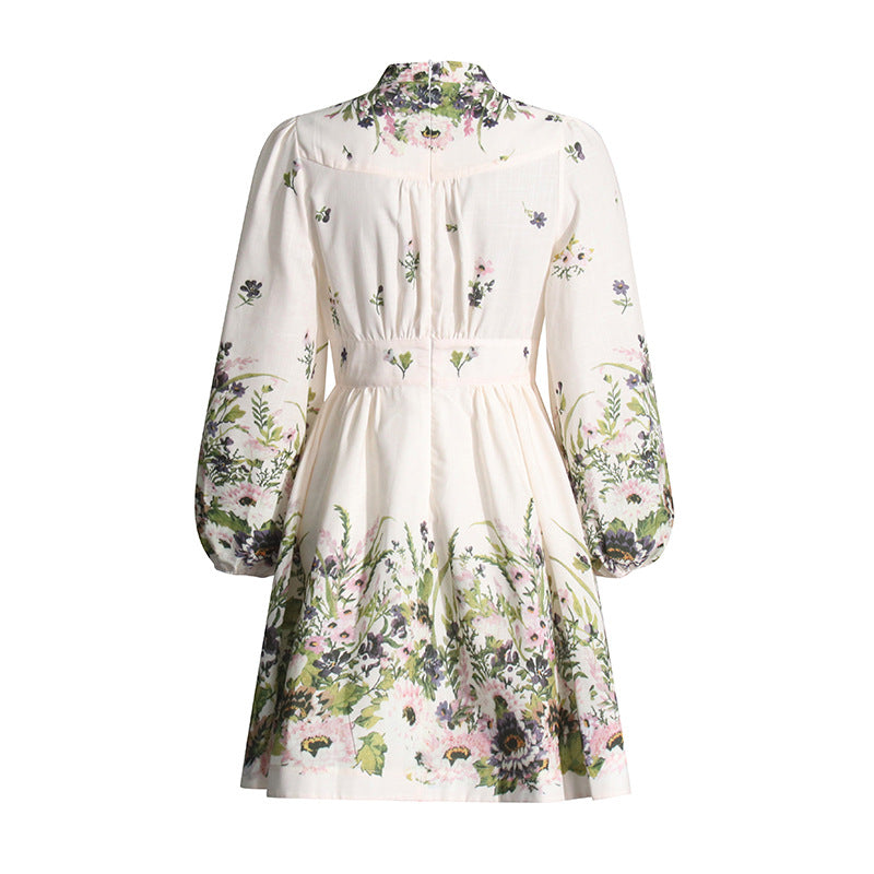 Nicole™ | Lantern Sleeve Floral Dress