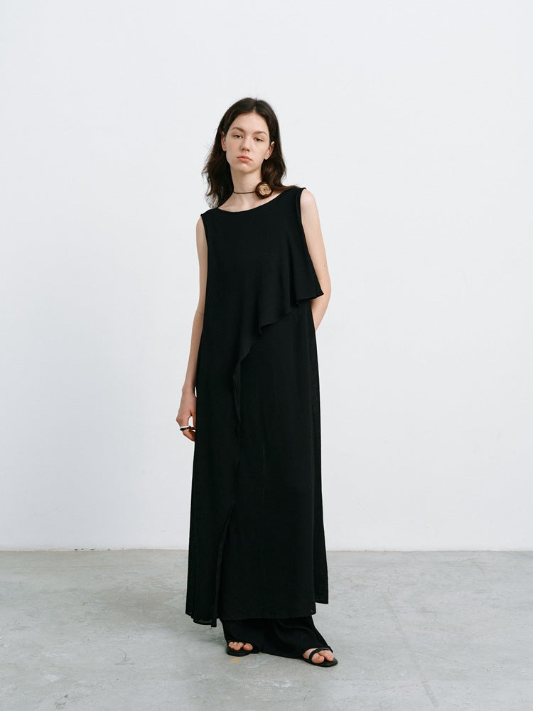 Cassia™ | Temperament Sleeveless Long Dress